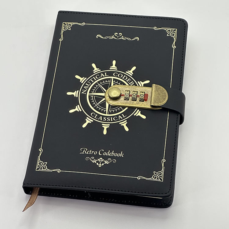 Combination lock notebook